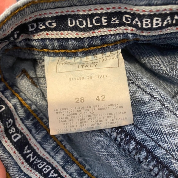 Dolce & Gabbana light wash wide leg jeans - Picture 6 of 7